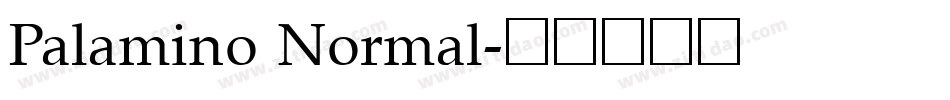 Palamino Normal字体转换